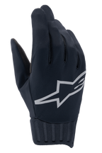 Alpinestars A-Dura Rain Gloves, vandtætte MTB-handsker, sort, stort gråt Alpinestars stjernelogo, rillet neoprenmanchet, glat stofkonstruktion til cykling i alt slags vejr