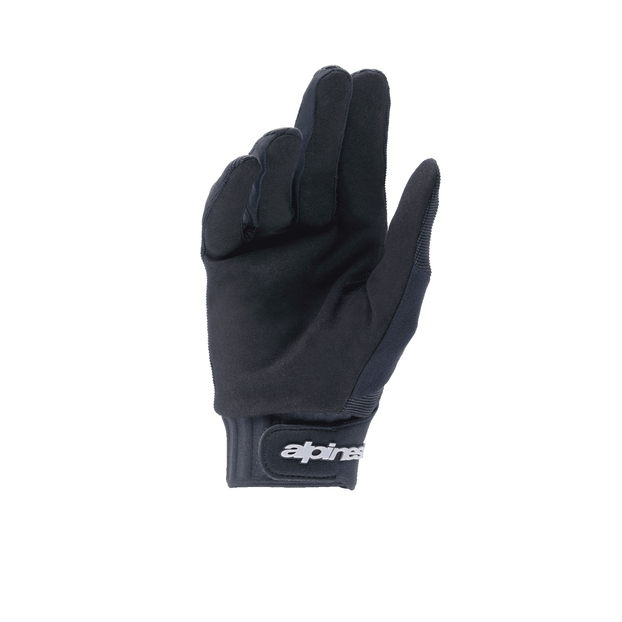 Alpinestars A-Dura handsker, sorte MTB-handsker, syntetisk ruskindshåndflade for greb og holdbarhed, neoprenmanchet med krog og løkke-lukning, alsidigt performance-udstyr til mountainbiking