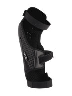 Alpinestars Bionic Plus knæ-/skinnebensbeskyttere, sort, indvendig visning med 3D-mesh-polstring og dobbelt stropsystem, ergonomisk asymmetrisk konstruktion til beskyttelse ved motocross og mountainbike