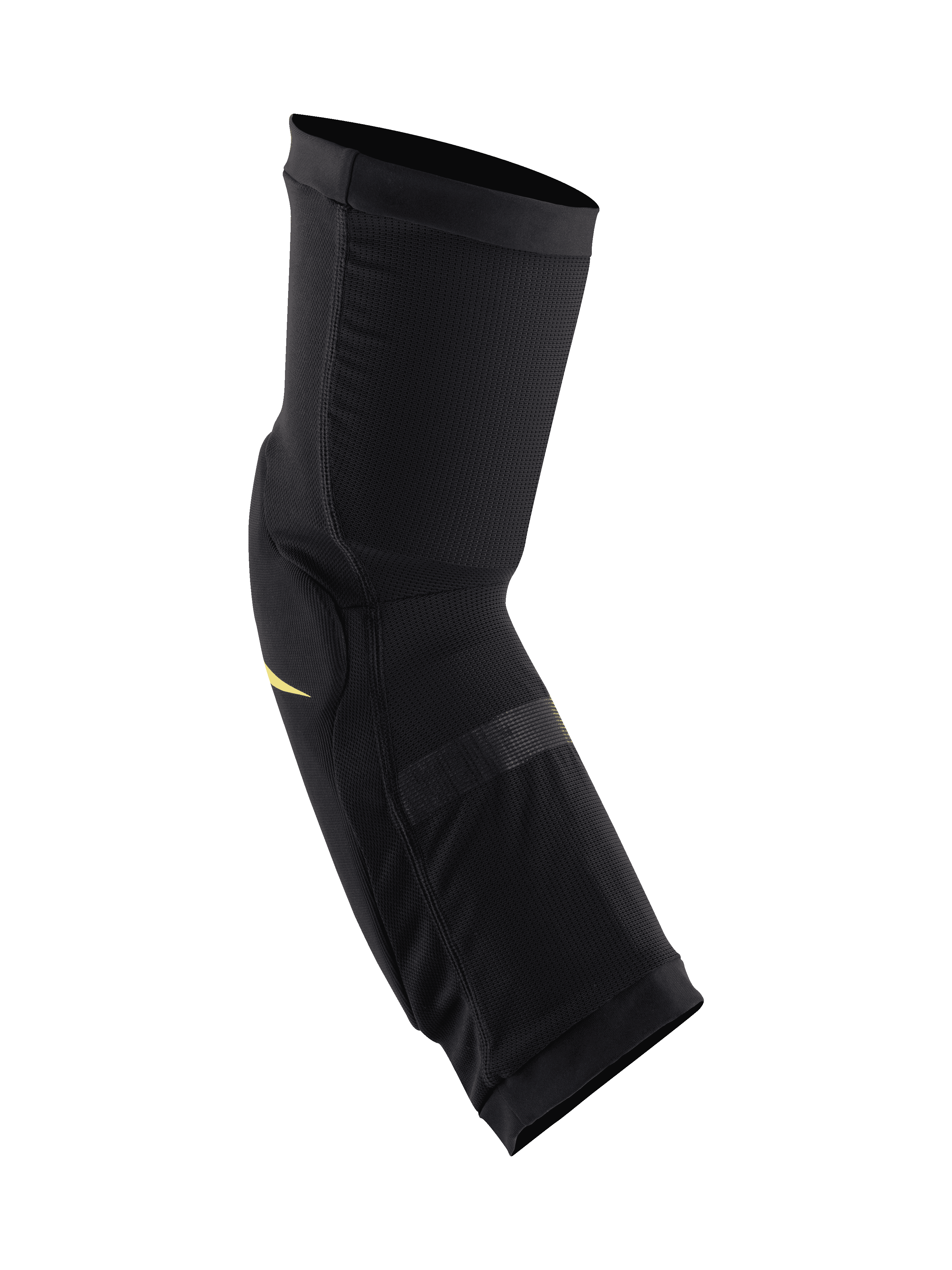 Alpinestars Paragon Plus knæbeskyttere, sort og neongul, letvægts slip-on knæbeskytter med åndbart stræknet, ergonomisk forformet design til mountainbike og off-road beskyttelse
