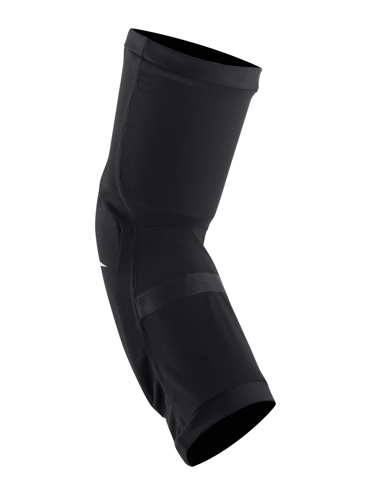 Alpinestars Paragon Plus knæbeskyttere, sort og hvid, slip-on knæbeskytter til mountainbike, åndbar stræknet-konstruktion, kontureret pasform med elastiske manchetter til off-road cykling