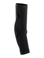 Alpinestars Paragon Plus albuebeskyttere, sort, slip-on mountainbike albuebeskyttere med åndbart mesh-ærme og forstærket polstring til off-road beskyttelse