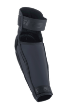 Alpinestars A-Impact Plasma Elite Shield albuebeskytter, MTB albuebeskytter, sort, med en glat TPU-hård skal til slagbeskyttelse, dobbelte justerbare stropper for en sikker pasform og ergonomisk forbuet design til aggressiv trail-kørsel