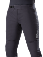 Alpinestars A-Dura Thermal bukser, sorte MTB-bukser, med en sikker skraldelukning i taljen og lynlåslomme ved hoften, hvidt stjernelogo på siden, forbuet form for kørekomfort, holdbart termomateriale til cykling i koldt vejr