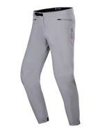 Alpinestars A-Dura Vandtætte bukser, MTB-bukser, titaniumgrå, med sort rachet-taljelukning, lynlåslommer ved hoften og tapered ben, holdbart vandtæt design til mountainbiking.