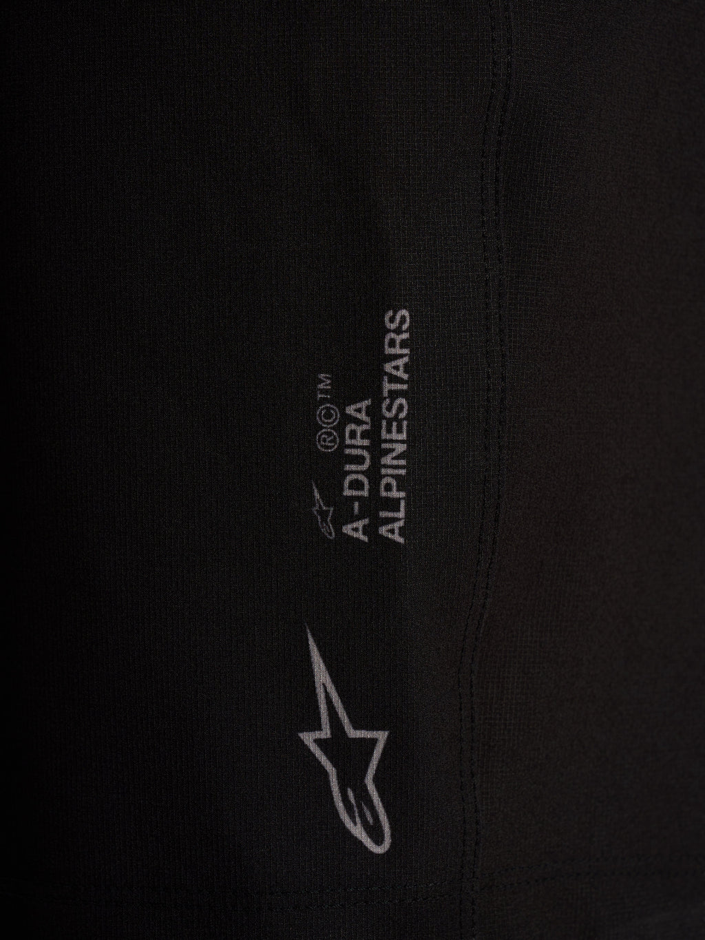Sorte A-Dura Ride Liner Shorts med Alpinestars logodetaljer på teknisk 4-vejs strækstof.