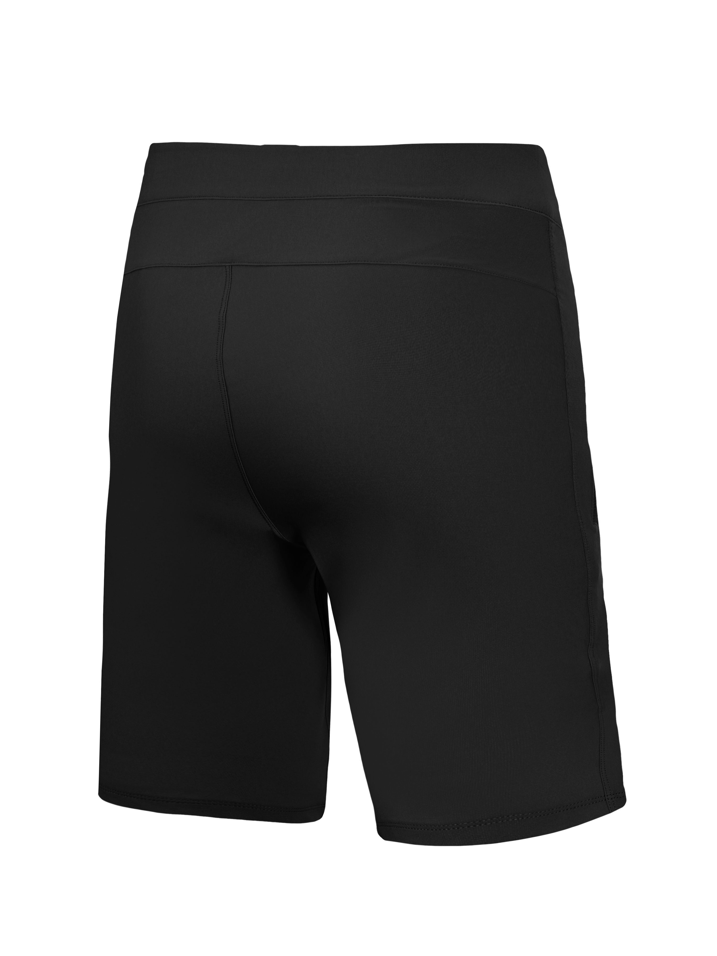 Sorte A-Dura Ride Liner Shorts, teknisk MTB-baselayer i fleksibelt strækstof, set bagfra.