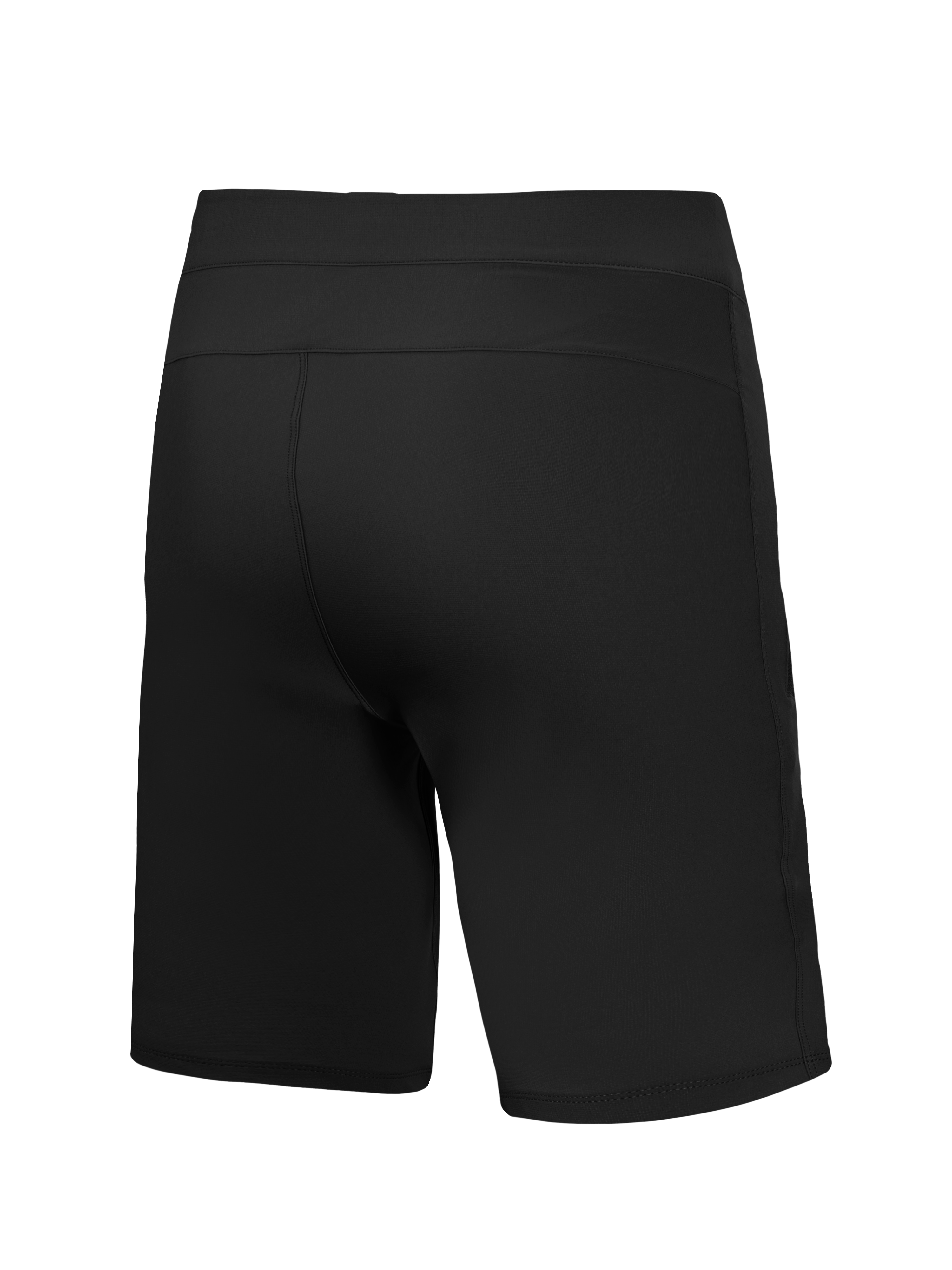 Sorte A-Dura Ride Shorts set bagfra, i slidstærkt 4-vejs strækstof til mountainbike-performance.