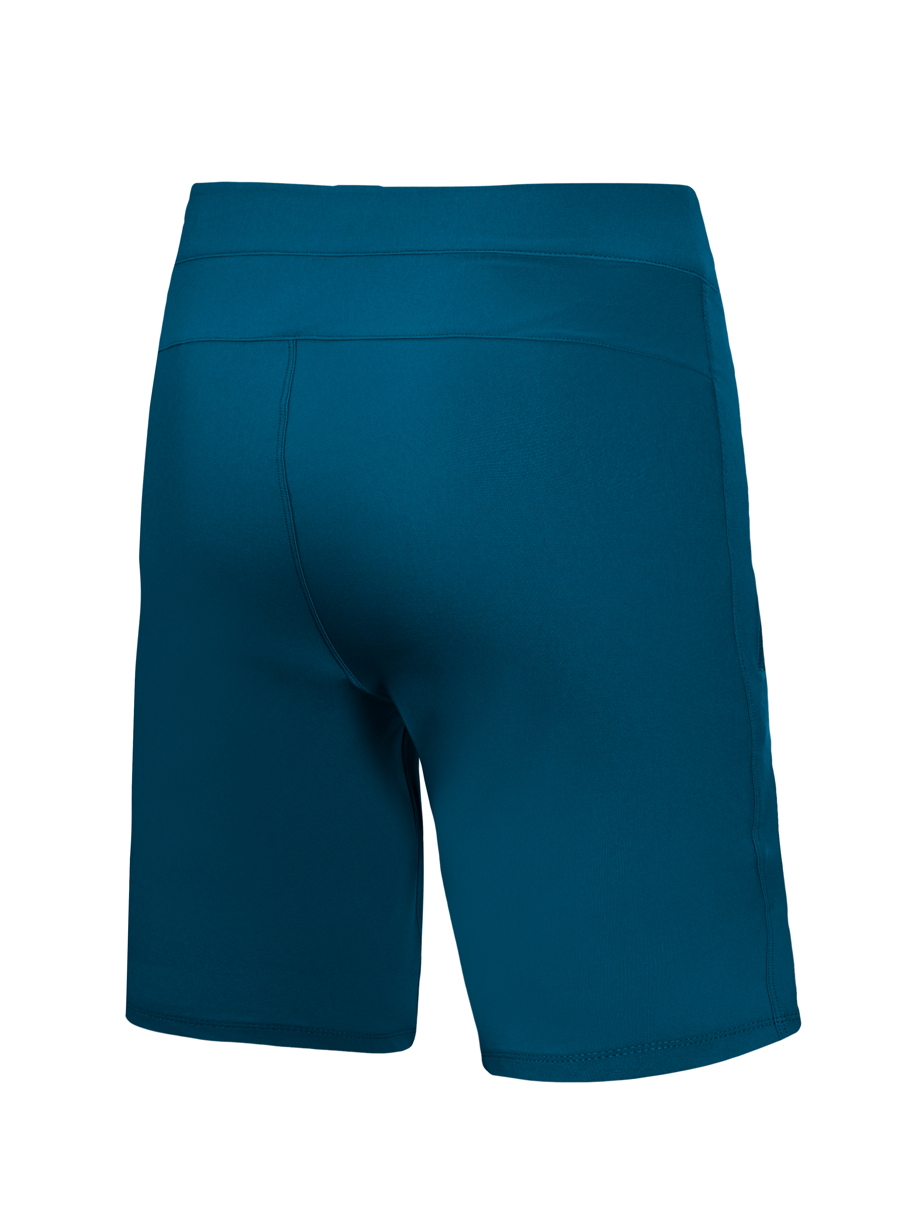Alpinestars A-Dura Ride Liner Shorts i blågrøn, set bagfra, tekniske MTB-shorts i slidstærkt strækstof.