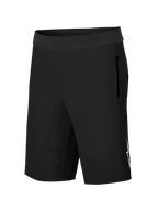 Alpinestars A-Aria Lite Shorts, mountainbike-cykelshorts, sort, med bred linning, sidelomme med lynlås, laserskårne ventilationshuller på indersiden af låret og hvidt Astars-logo, performance trail-udstyr