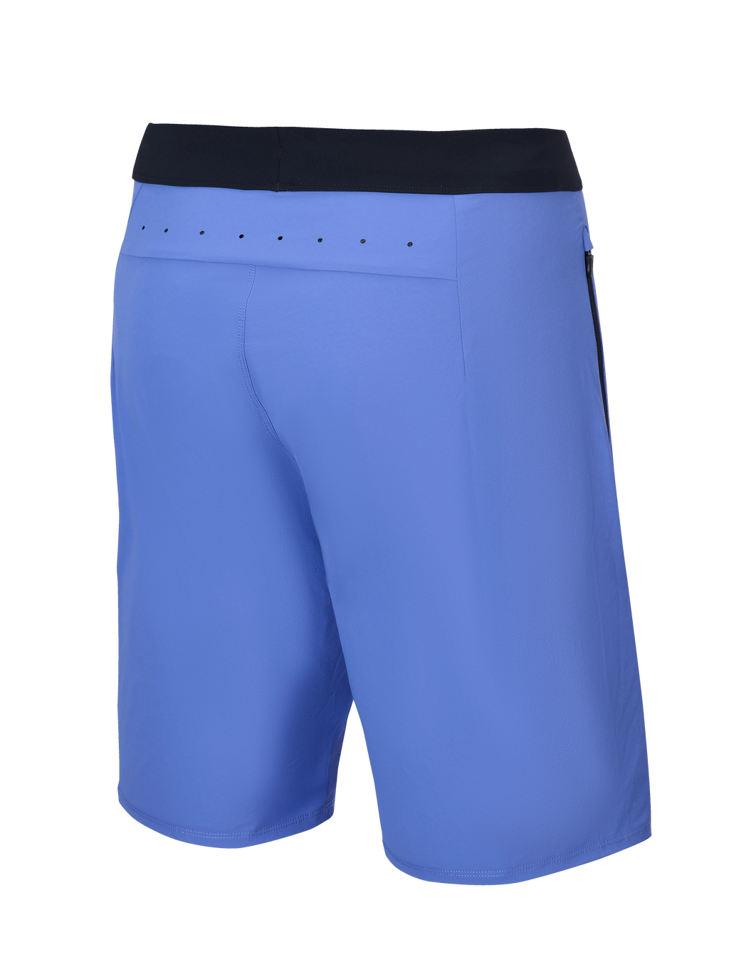 Alpinestars A-Aria Lite shorts, mountainbike-shorts, Baja Blue, set bagfra med sort linning og laserskårne ventilationshuller på rygstykket, performance-pasform til trail-kørsel