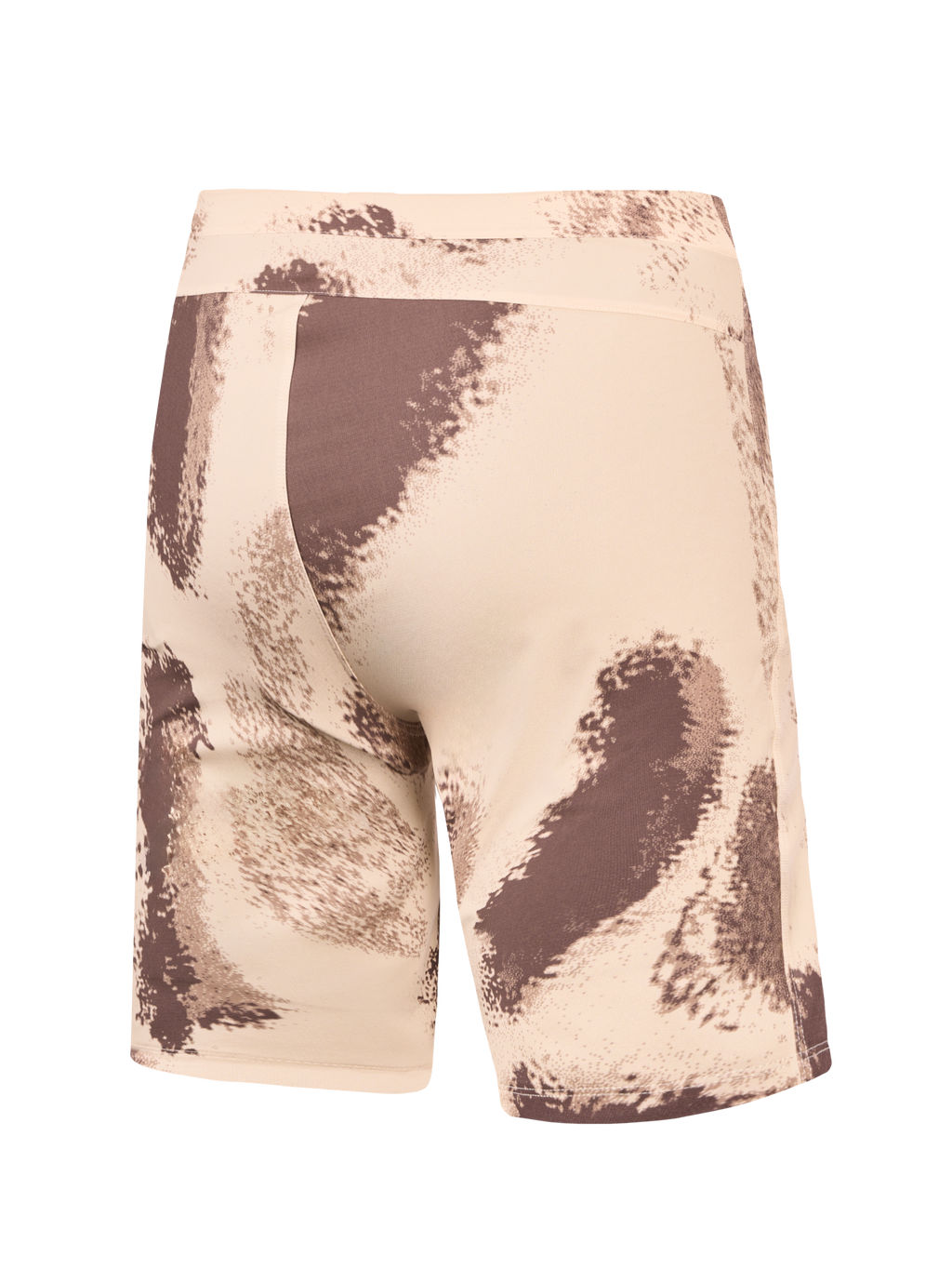 A-Dura Ride Shorts i Sand Camo, set bagfra, slidstærke mountainbike-shorts med 4-vejs strækvævet stof.