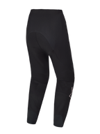Sorte A-Supra Elite MTB-bukser set bagfra, slidstærkt 4-vejs strækstof og ergonomisk racing-design til højtydende kørsel.