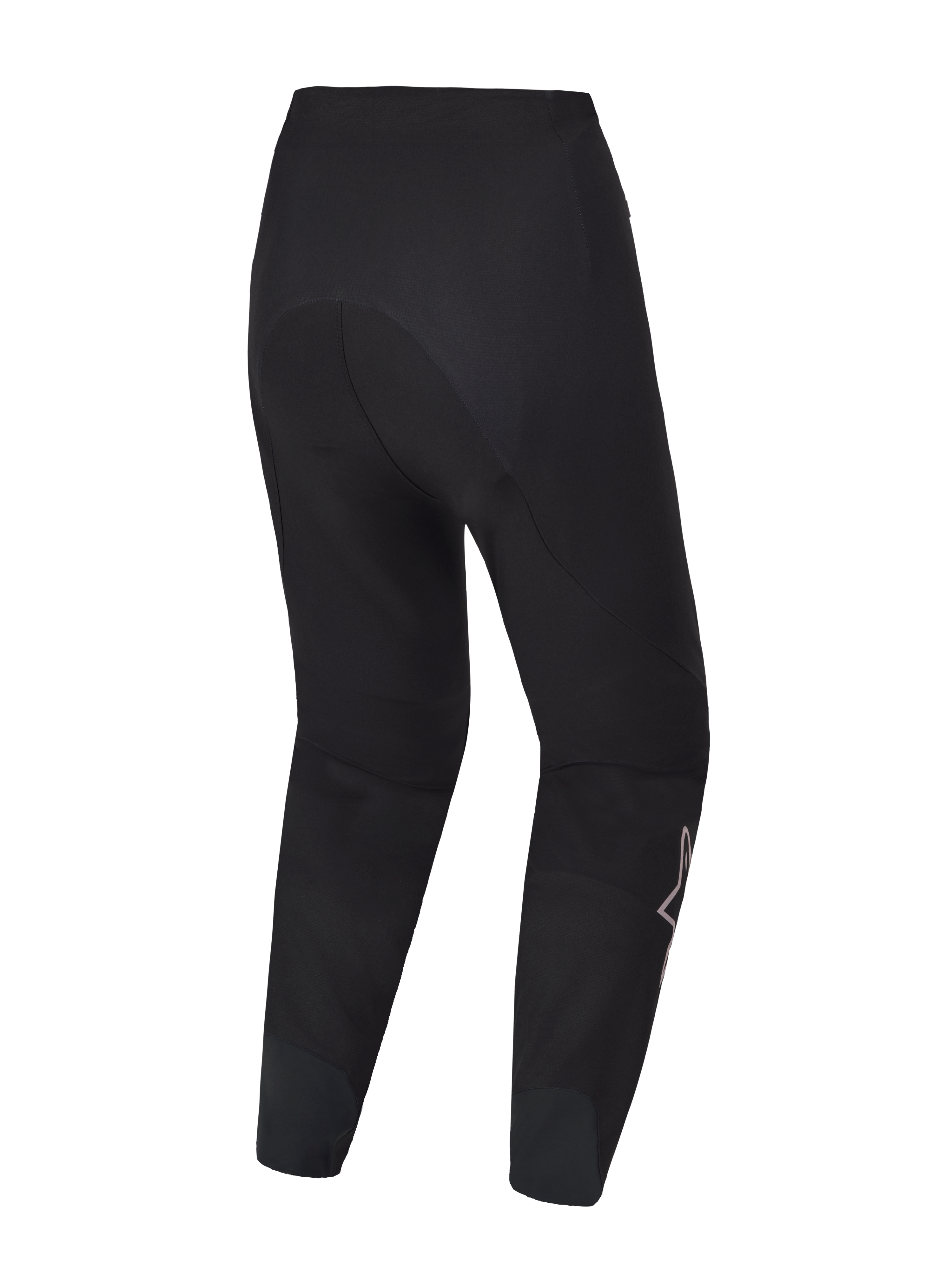 Sorte A-Supra Elite MTB-bukser set bagfra, slidstærkt 4-vejs strækstof og ergonomisk racing-design til højtydende kørsel.