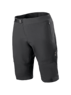 Alpinestars A-Aria Elite shorts, mountainbike shorts, sort, med magnetisk spændelukning i taljen, lynlåslommer, laserskårne ventilationshuller og 4-vejs strækmateriale til terrænkørsel