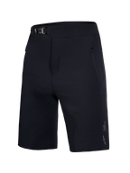 Sorte Ungdom A-Dura Ride Shorts med skraldelukning og lynlåslommer, slidstærkt mountainbike-tøj med 4-vejs stræk.