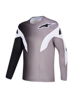 Alpinestars A-Supra Elite Trøje, grå MTB-top med gradient-design og mikroperforeret genanvendt stof.