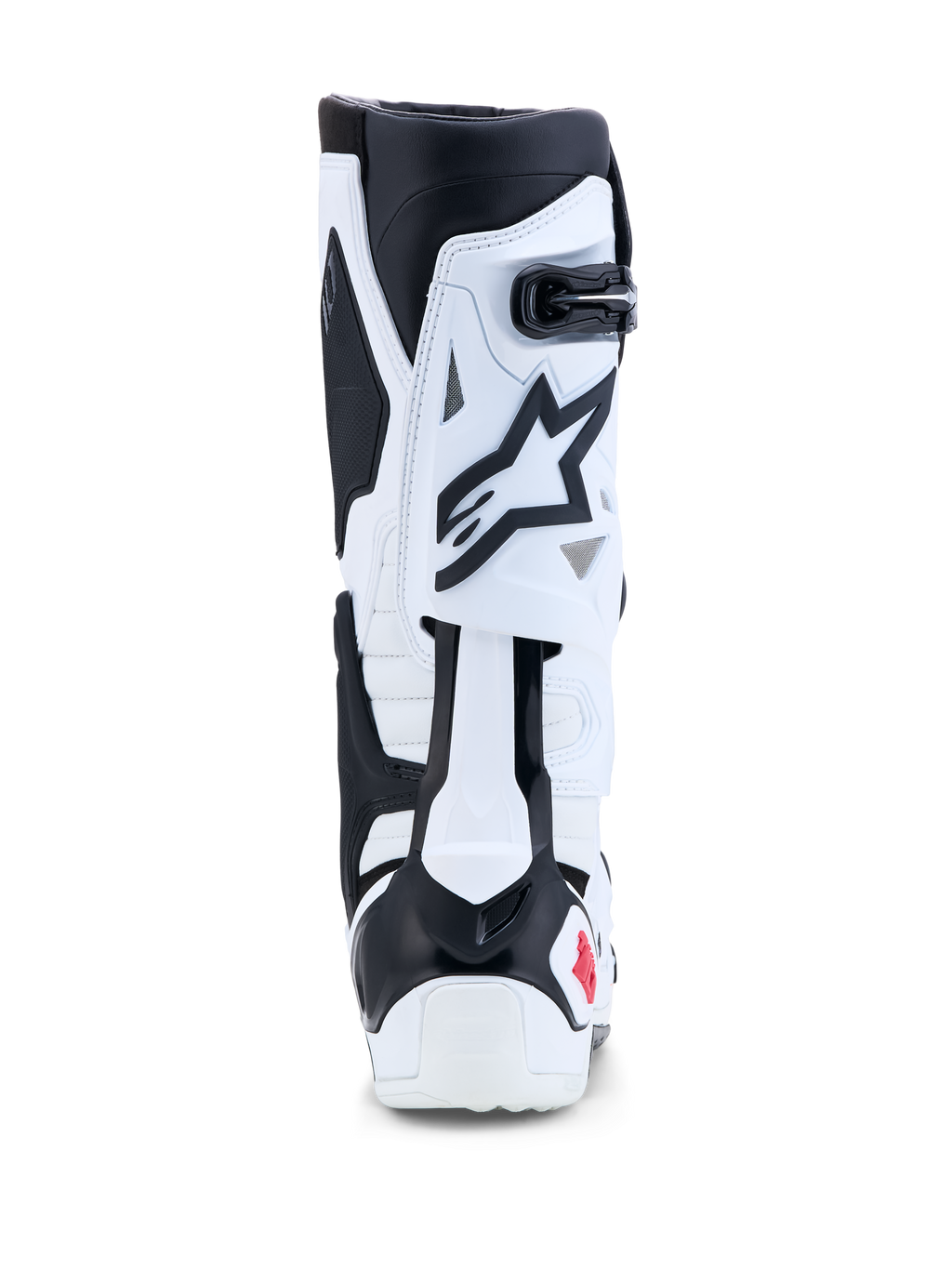 Alpinestars Tech-10 støvler, motocross-støvler i hvid og sort med bageste blad hyperextensionskontrol til off-road