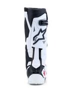 Alpinestars Tech-10 støvler, motocross-støvler i hvid og sort med bageste blad hyperextensionskontrol til off-road