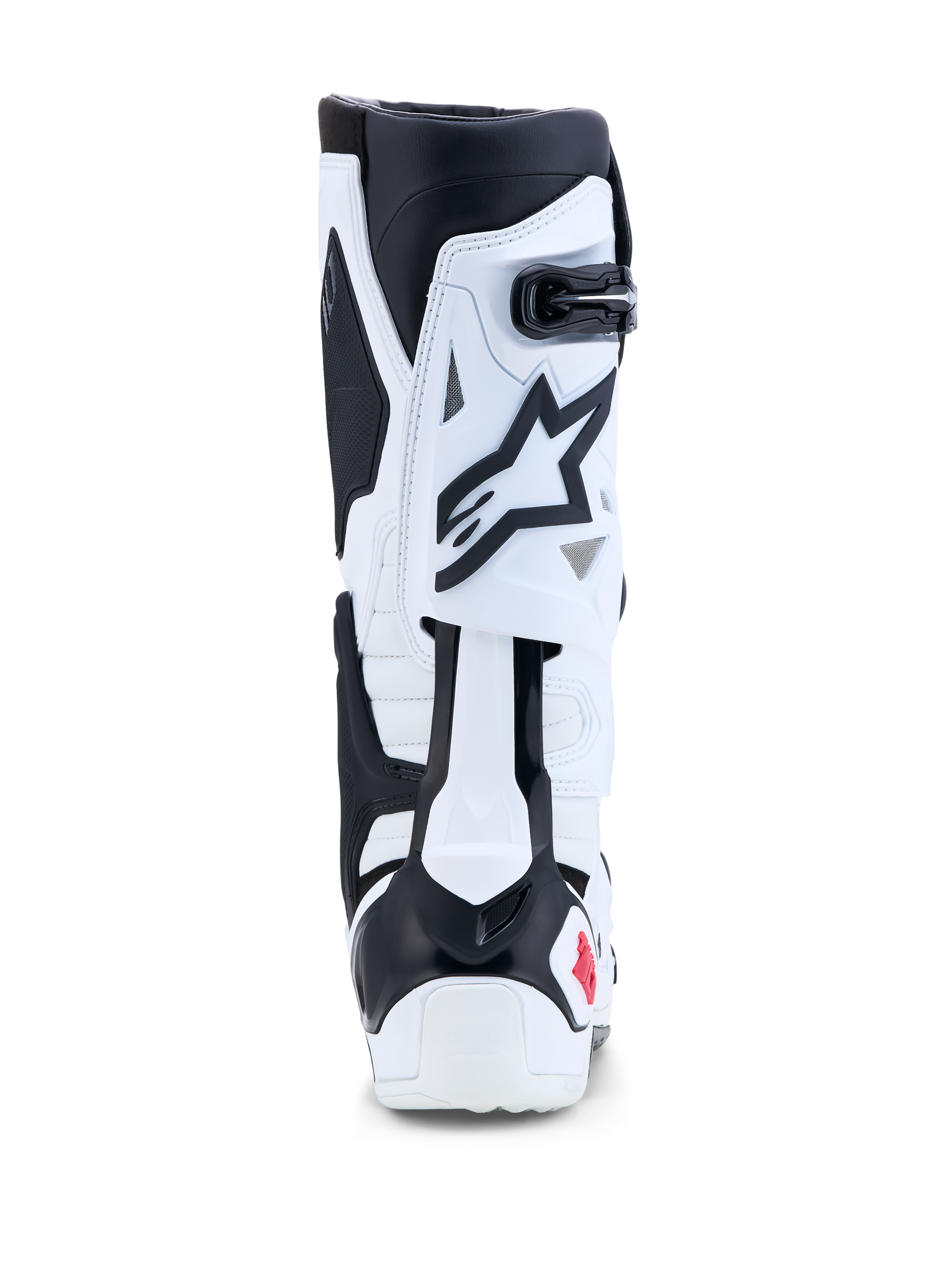 Alpinestars Tech-10 støvler, motocross-støvler i hvid og sort med bageste blad hyperextensionskontrol til off-road