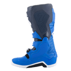 Alpinestars Tech 7 støvler, motocrossstøvler, Alpine Blue, Night Navy og Bright Red, indvendig sidevisning med beskyttende TPU-paneler og forstærket konstruktion til off-road racing