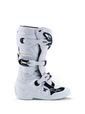 Alpinestars Tech 7S Støvler Ungdom, hvide og sorte motocross-støvler med TPU-beskyttelse og pivotsystem til unge ryttere