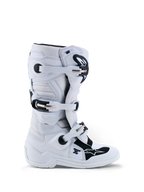 Alpinestars Tech 7S Støvler Ungdom, hvide og sorte motocross-støvler med TPU-beskyttelse og pivotsystem til unge ryttere