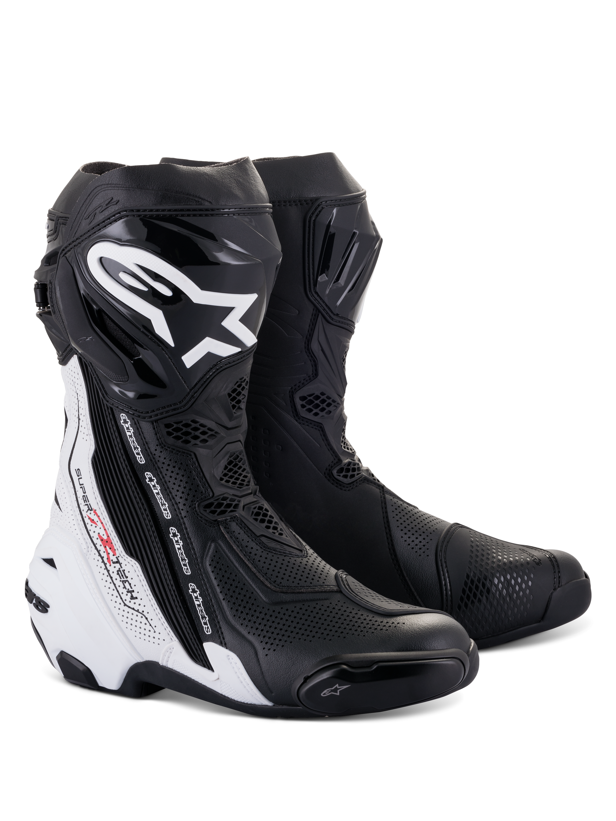 Supertech R Vented - Black Motorcycle Boots | Alpinestars® Supertech R Vented - Black Motorcycle Boots | Alpinestars®