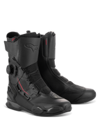 Alpinestars SP-X BOA® støvler, mellemhøje sport-motorcykelstøvler i Black Black, med sidemonteret BOA Fit System-drejeknap, Rideknit-meshpaneler og TPU-beskyttelsesforstærkninger til vejbrug.