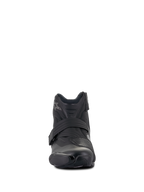 Alpinestars Stella SMX-1 R V2 støvler til kvinder, lavskaftet performance motorcykelstøvle, sort, set forfra, med overdel i mikrofiber, TPU-gearskiftepude og ergonomisk lukkestrop, sportsinspireret design