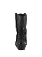 Alpinestars SMX-6 V3 Drystar® støvler, performance-kørselsstøvler, sort, set bagfra med TPU-hælbeskytter og bagerste læg-bro med mesh-detalje, hvidt logo på hælen