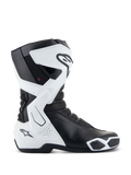 Alpinestars Stella SMX-6 V3 Drystar® støvler, dame motorcykelstøvler, hvid og sort, sidevisning med vandtæt Drystar®-teknologi, TPU skinnebens- og ankelbeskyttelse, fleksible mesh-zoner og ergonomisk sportskørselsdesign