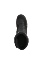 Alpinestars Air Plus V2 GORE-TEX-støvler, sort, set oppefra og ned i støvleåbningen, der viser den åndbare mesh-konstruktion, perforerede læderpaneler og det strømlinede design til motorcykel-touring.