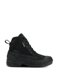Alpinestars Woman Judy Waterproof støvler, sorte urban motorcykelstøvler til damer, high-top kampstøvle-stil med snørebånd, robust tyk sål, vandtæt mærke og trækstrop bagpå, mat ruskind og tekstilfinish