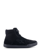 Alpinestars Chrome Air sko, urban motorcykel køresko, sort, sideprofil, med overdel i delt ruskind og mesh, casual sneaker-silhuet med integreret ankelbeskyttelse til kørsel på vej