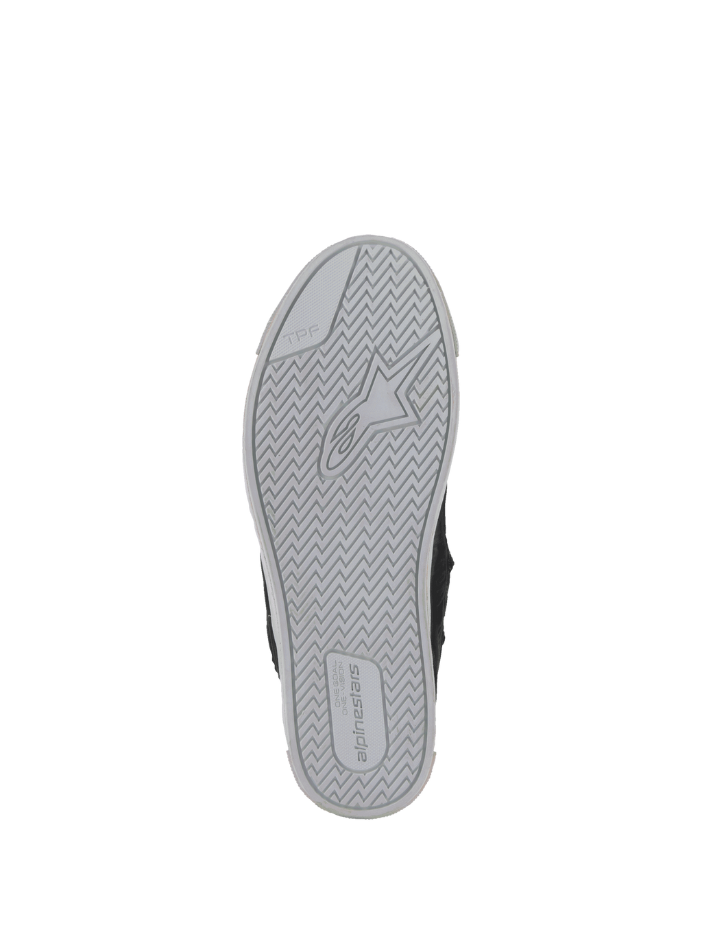 Alpinestars Stated køresko, sort og grå, vulkaniseret gummisål med TPF-støtte til bybrug, urban sneaker stil