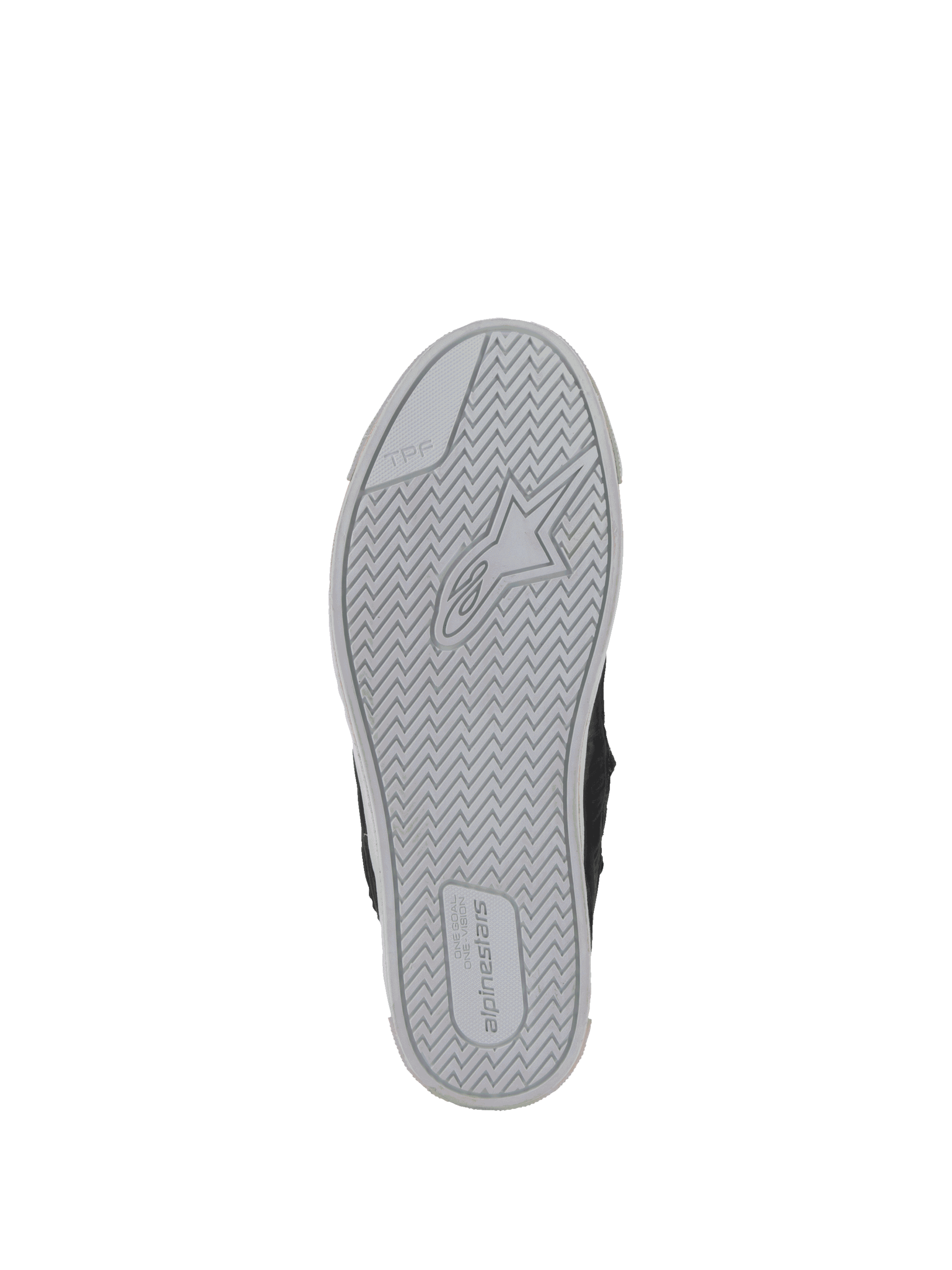 Alpinestars Stated køresko, sort og grå, vulkaniseret gummisål med TPF-støtte til bybrug, urban sneaker stil