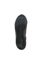 Alpinestars CR-X Drystar® Riding Shoes, Motorcycle Riding Shoes, Black, bottom view of the outsole showing asymmetric stud configuration, oil-resistant rubber compound, and Alpinestars branding.