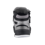 Alpinestars Speedflight Street Shoes, Black Gun Metal, set bagfra af urban motorcykelsko, med MO.ST.EQ-branding på hælen, grå og sorte mesh- og syntetiske paneler, holdbar tekstureret sål.