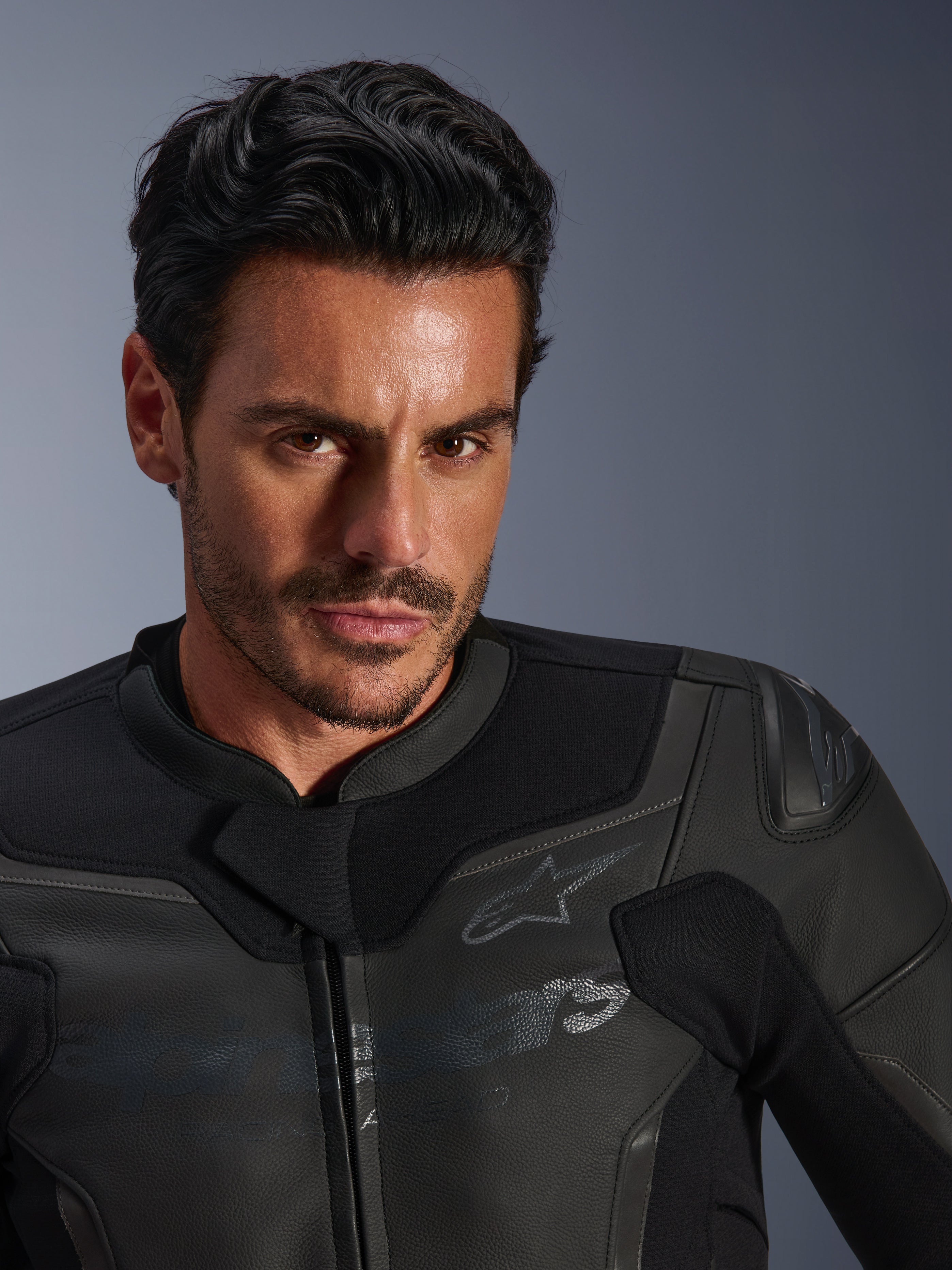 GP Force V2 - Black Motorcycle Jacket | Alpinestars®