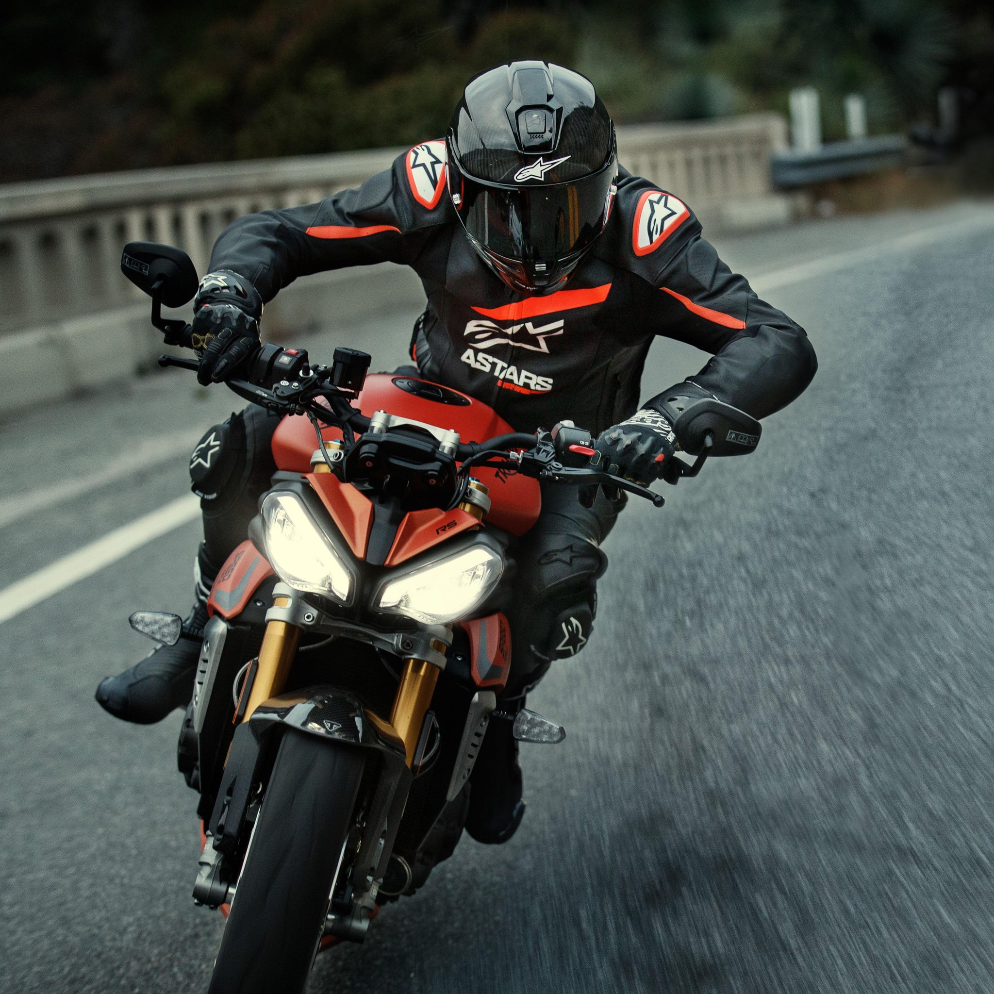 GP Plus R V4 Rideknit Læder Jakke