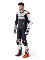 Alpinestars GP-R7 1-stk læderdragt, herre-motorcykelracerdragt, hvid og sort, CE-godkendt AAA, Tech-Air Ready