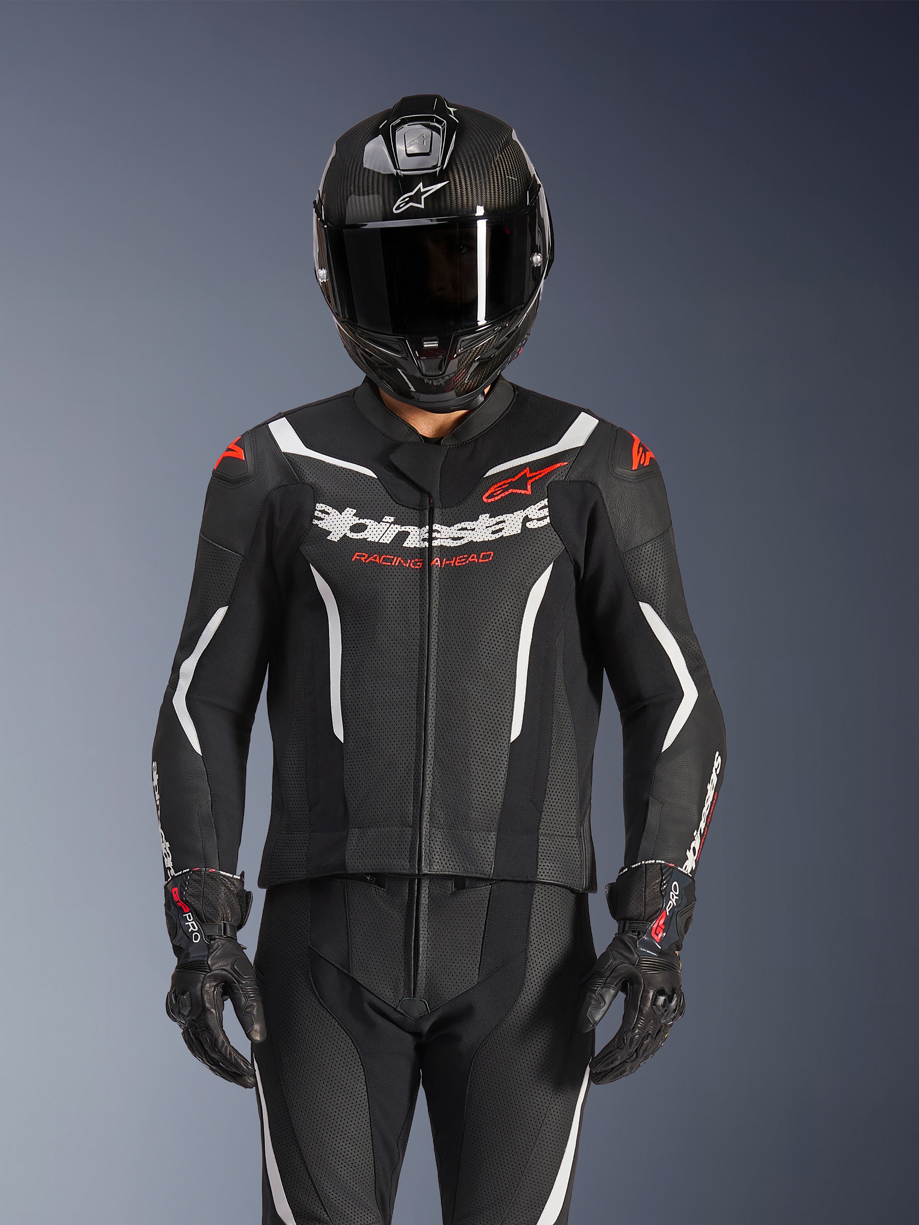 GP Force V2 2Piece - Red Motorcycle Suit | Alpinestars®