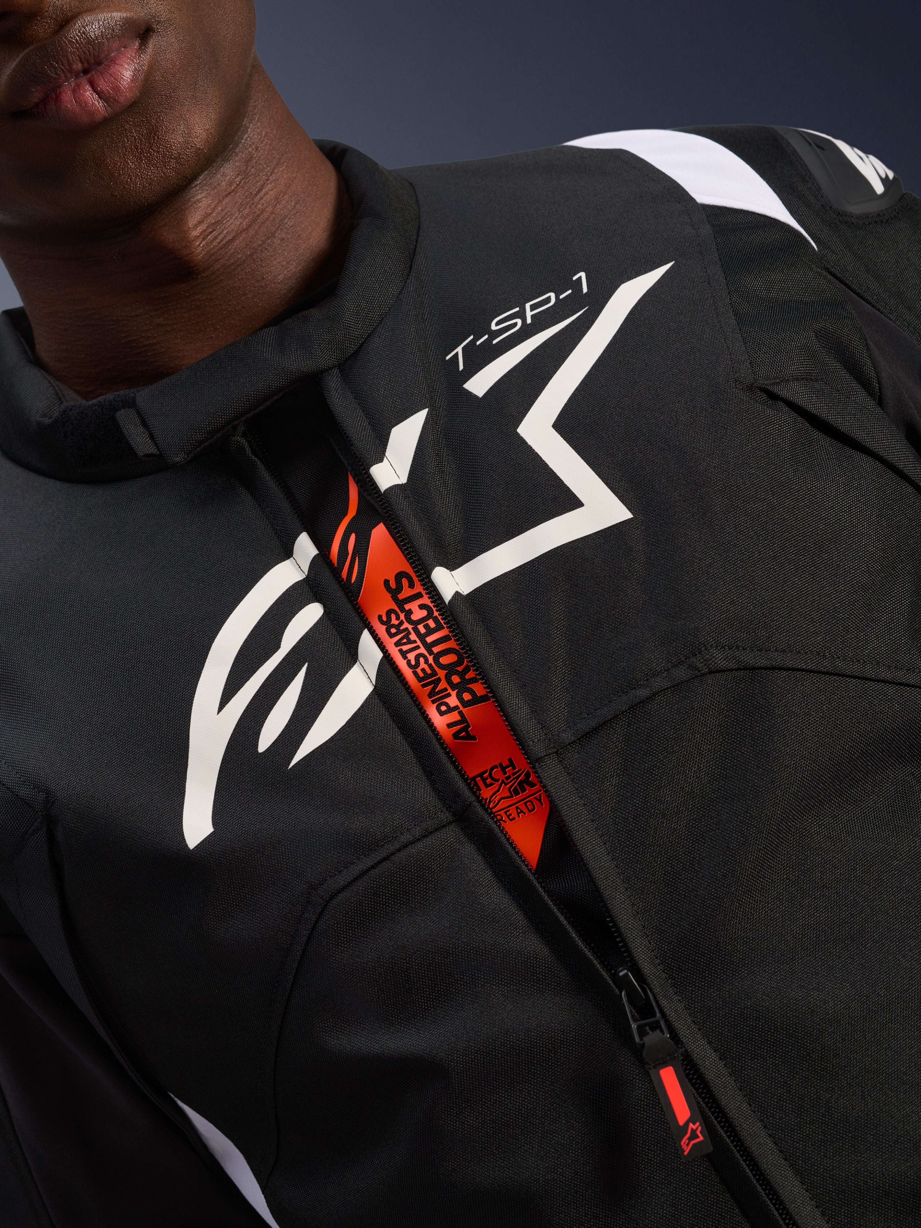 T-SP 1 V2 Waterproof - Black Motorcycle Jacket | Alpinestars®