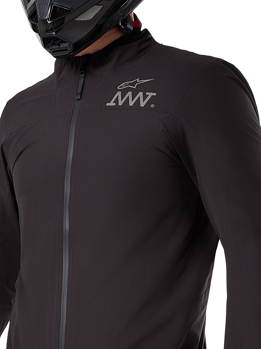 Alpinestars AMT-8 Stretch Drystar® XF jakkeforing, sort vandtæt og vindtæt stræklag, sammenpakkelig teknisk beklædning til adventure motorcykelkørsel