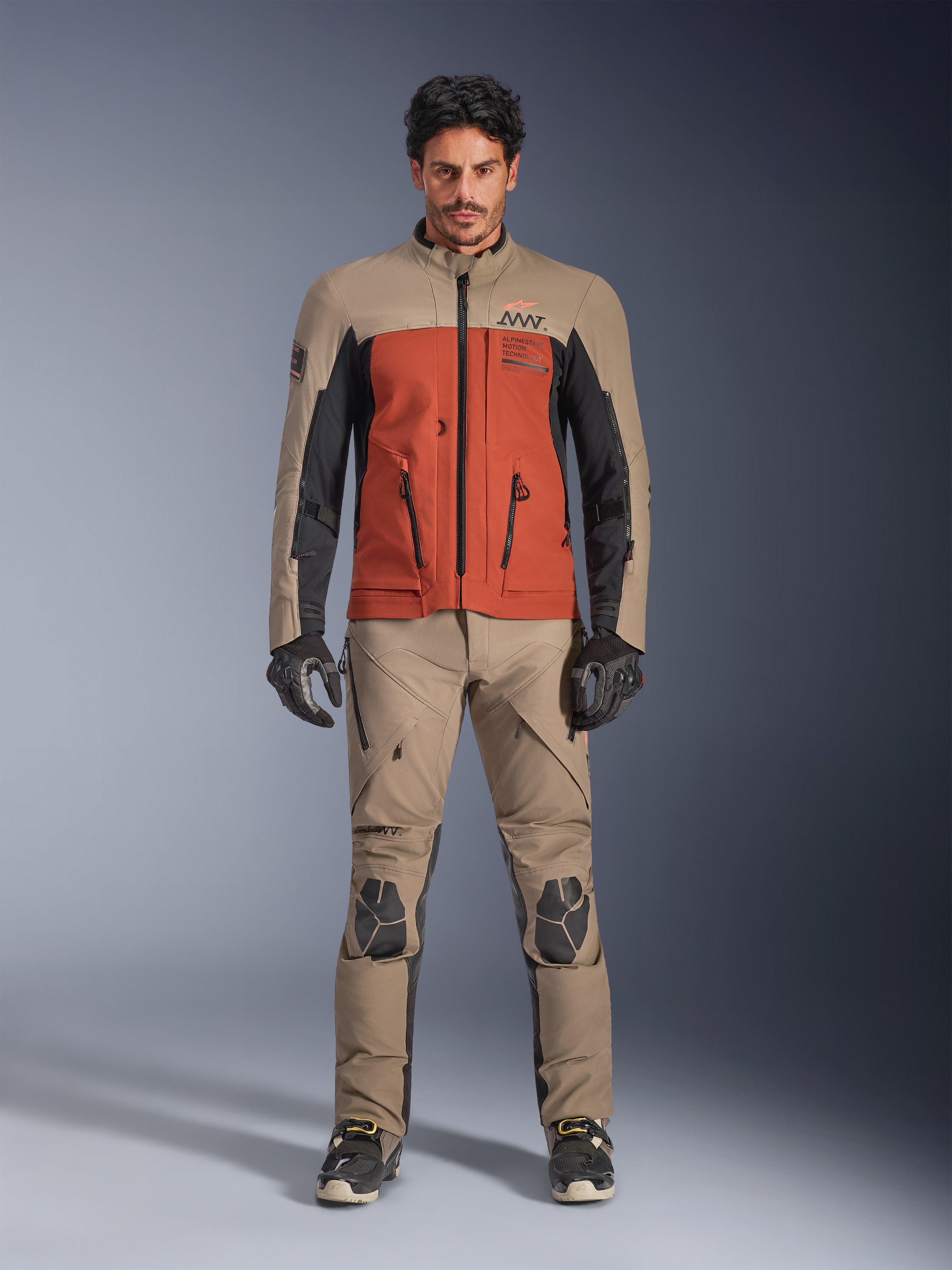 AMT-8 Stretch Drystar® XF - Black Motorcycle Jacket | Alpinestars®