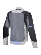 Alpinestars ST-2 Air Jakke, herre-motorcykel touringjakke set bagfra, lysegrå, mørkegrå og sort, CE-certificeret, mesh-paneler og Tech-Air klar