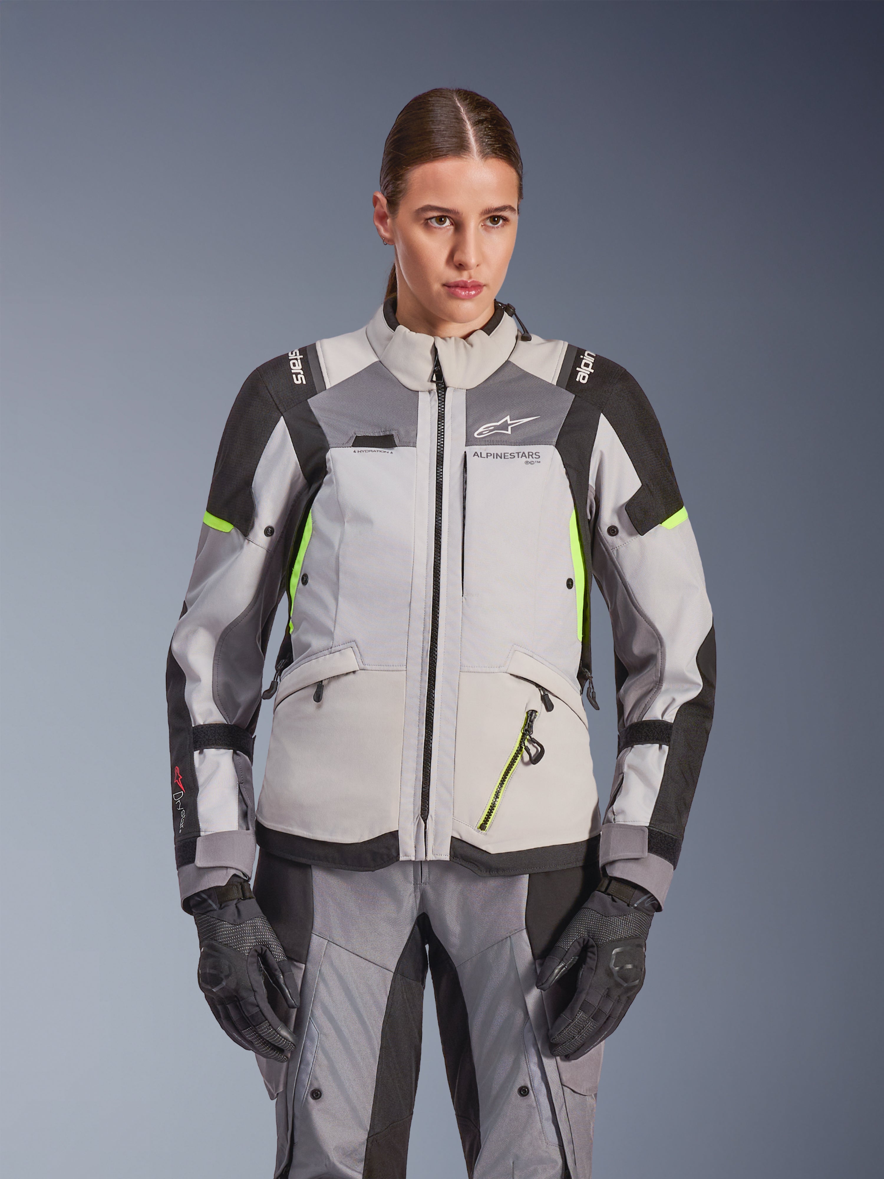 Stella Andes V4 Drystar® - Gray Motorcycle Jacket | Alpinestars®