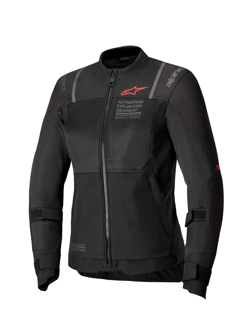 Alpinestars Stella ST-2 Air Jakke, sort damemotorcykeljakke til touring, tekstilkonstruktion med mesh-paneler, CE-certificeret
