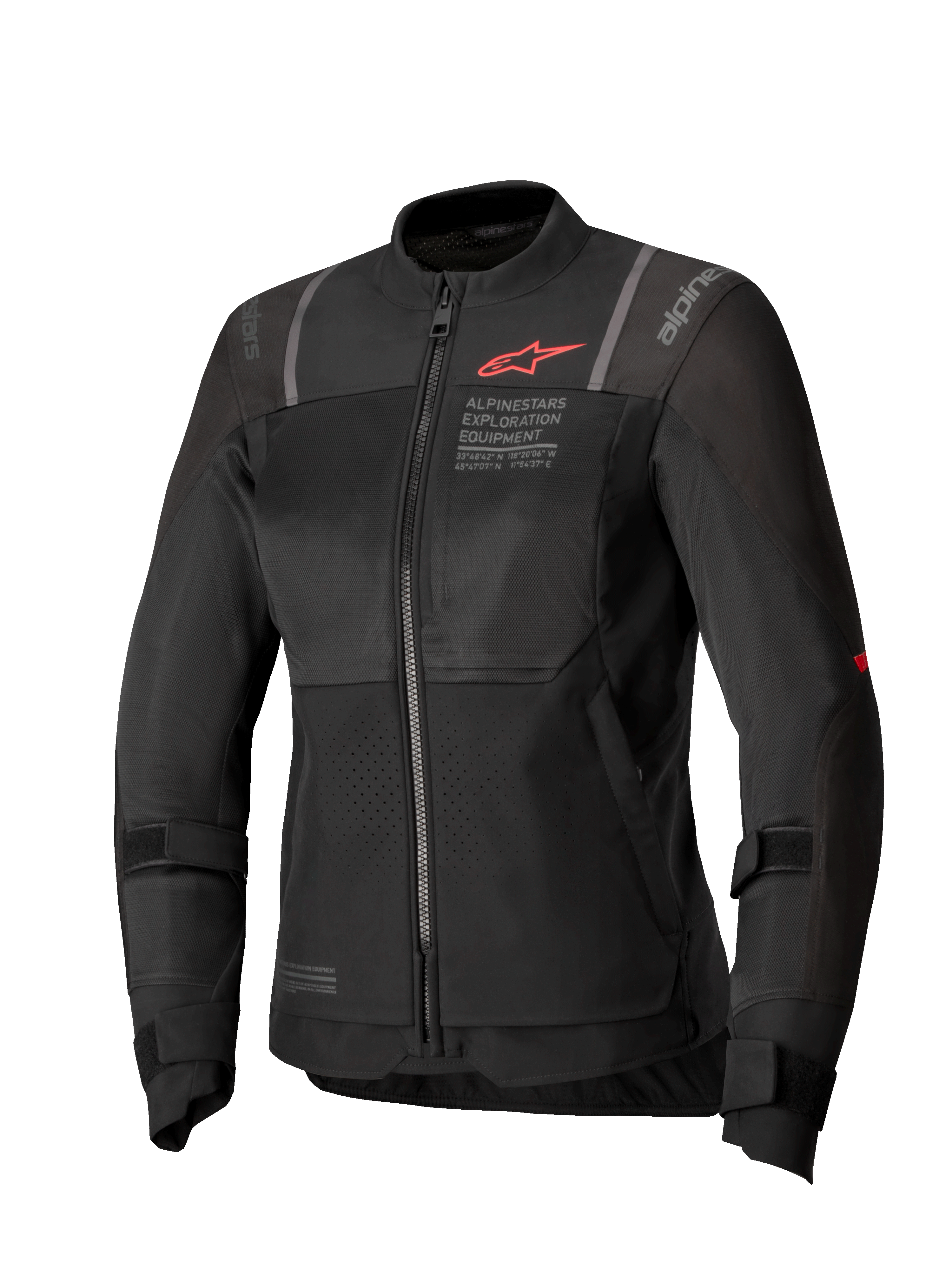 Alpinestars Stella ST-2 Air Jakke, sort damemotorcykeljakke til touring, tekstilkonstruktion med mesh-paneler, CE-certificeret